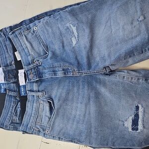 Old Navy Light And Dark Blue Distressed Jeans